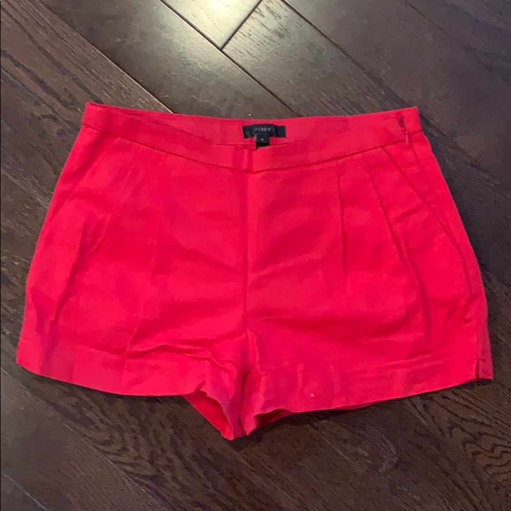 Red pleated shorts!